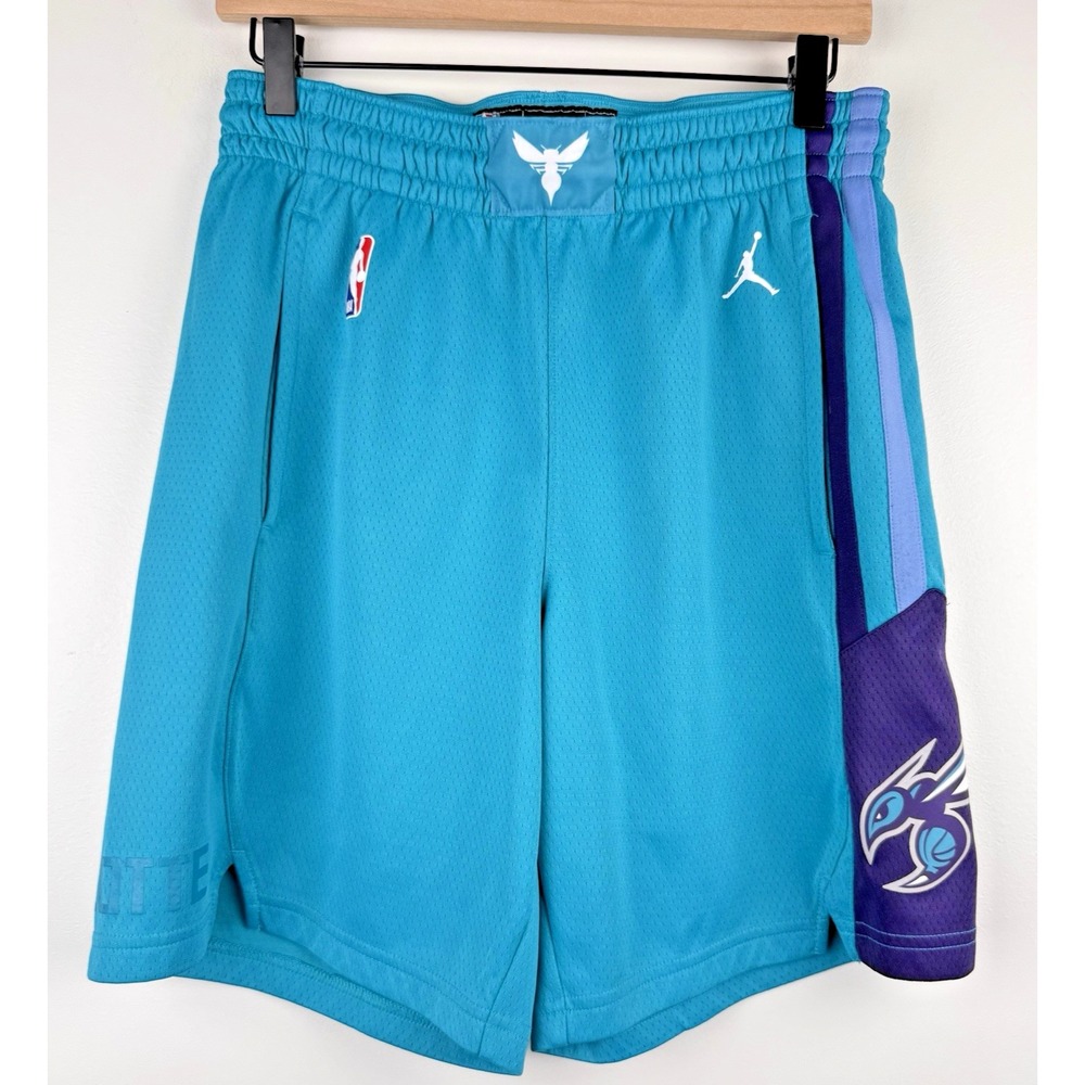 Charlotte Hornets Nike NBA Authentics Dri-Fit Practice Shorts Men's Small Blue